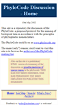 Mobile Screenshot of phylocode.miketaylor.org.uk